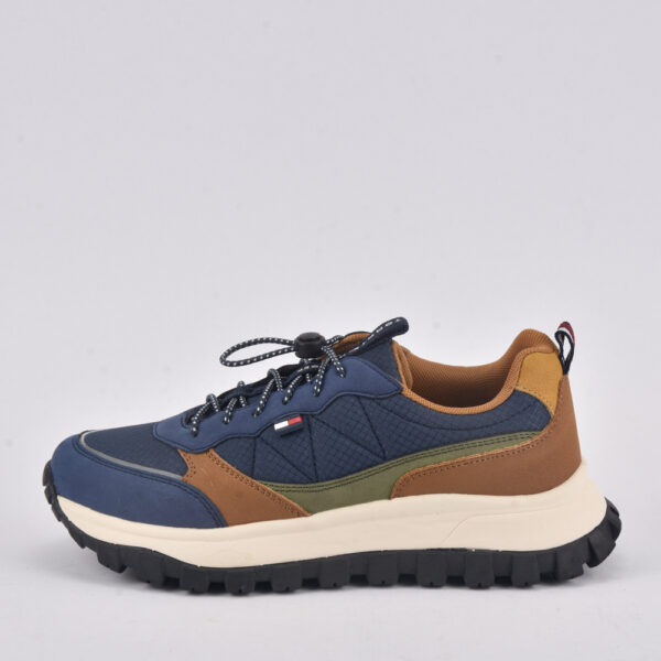 TOMMY HILFIGER LOW CUT LACE UP Y264/BLUE/COGNAC - Image 5